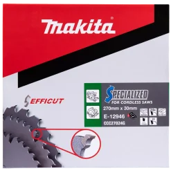 Makita E-12946 Efficut cirkelzaagblad voor Hout - 270 x 30 x 24T