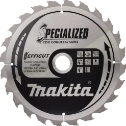 Makita E-07705 Efficut cirkelzaagblad voor Hout - 260 x 30 x 24T
