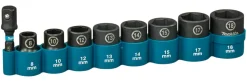 Makita E-16639 Impact Black Krachtdoppenset - 9-delig - 3/8'' VK