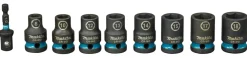 Makita E-16645 Impact Black Krachtdoppenset - 9-delig - 1/2'' VK