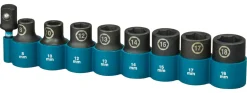 Makita E-16645 Impact Black Krachtdoppenset - 9-delig - 1/2'' VK