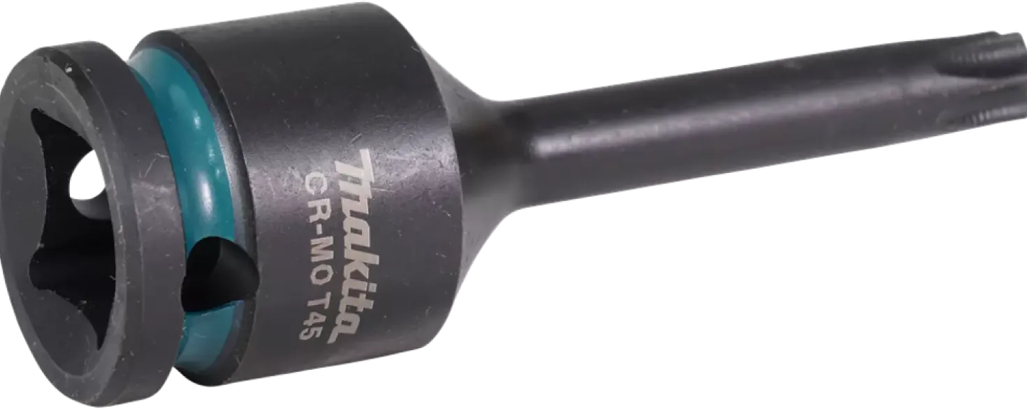 Makita E-19825 Slagschroefbit T45x78mm - Impact Black - 1/2" VK