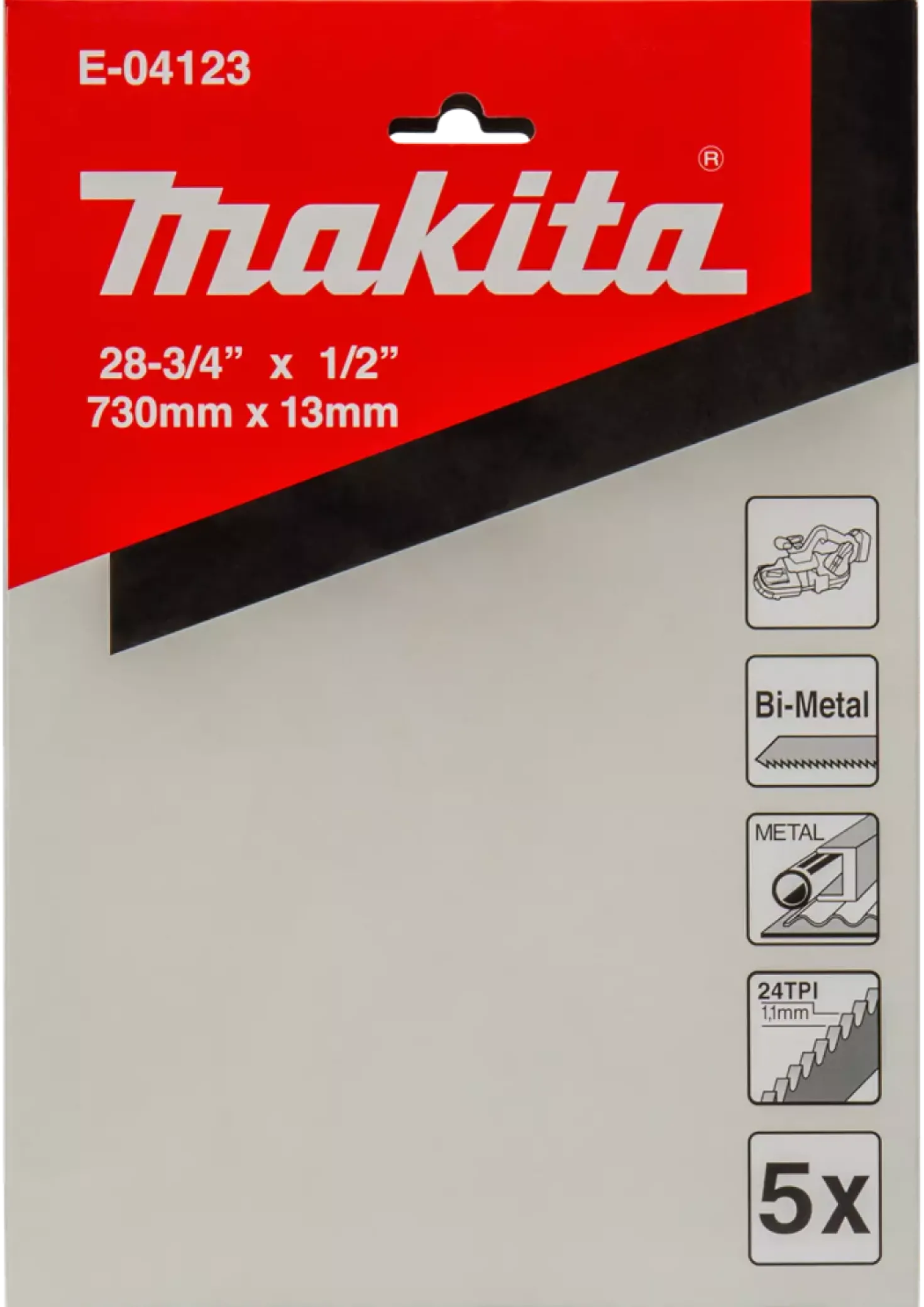 Makita E-04123 Zaagband - 730x13mm 24T (5st)