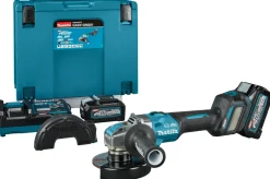 Makita GA041GM201 XGT 40V Max Li-ion Accu Haakse slijper set (2x 4,0Ah) in Mbox - 125 mm - X-LOCK