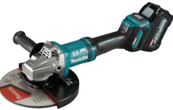Makita GA038GT203 XGT 40V Max Li-Ion accu haakse slijper set (2x 5,0Ah) in koffer - 230mm - koolborstelloos