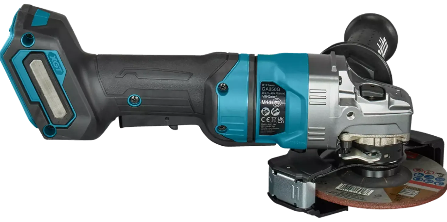 Makita GA050GZ 40V Li-ion accu haakse slijper body - 125mm - Veiligheidsschakelaar