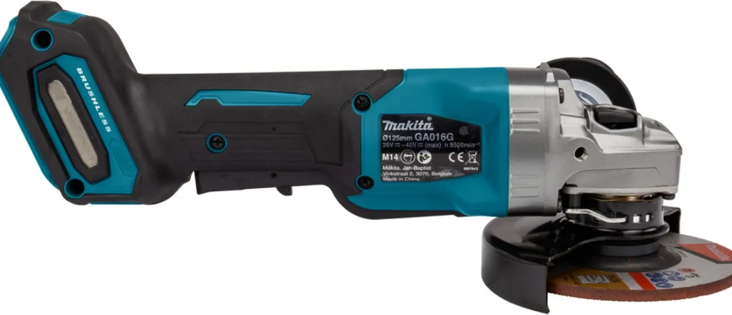 Makita GA016GZ XGT 40V Max Li-ion accu haakse slijper 125 mm Body