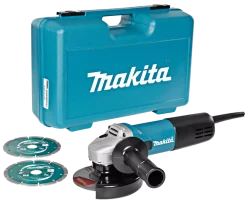 Makita 9558HNRGK2 Haakse slijper incl. 2 diamantschijven in koffer - 840W - 125mm