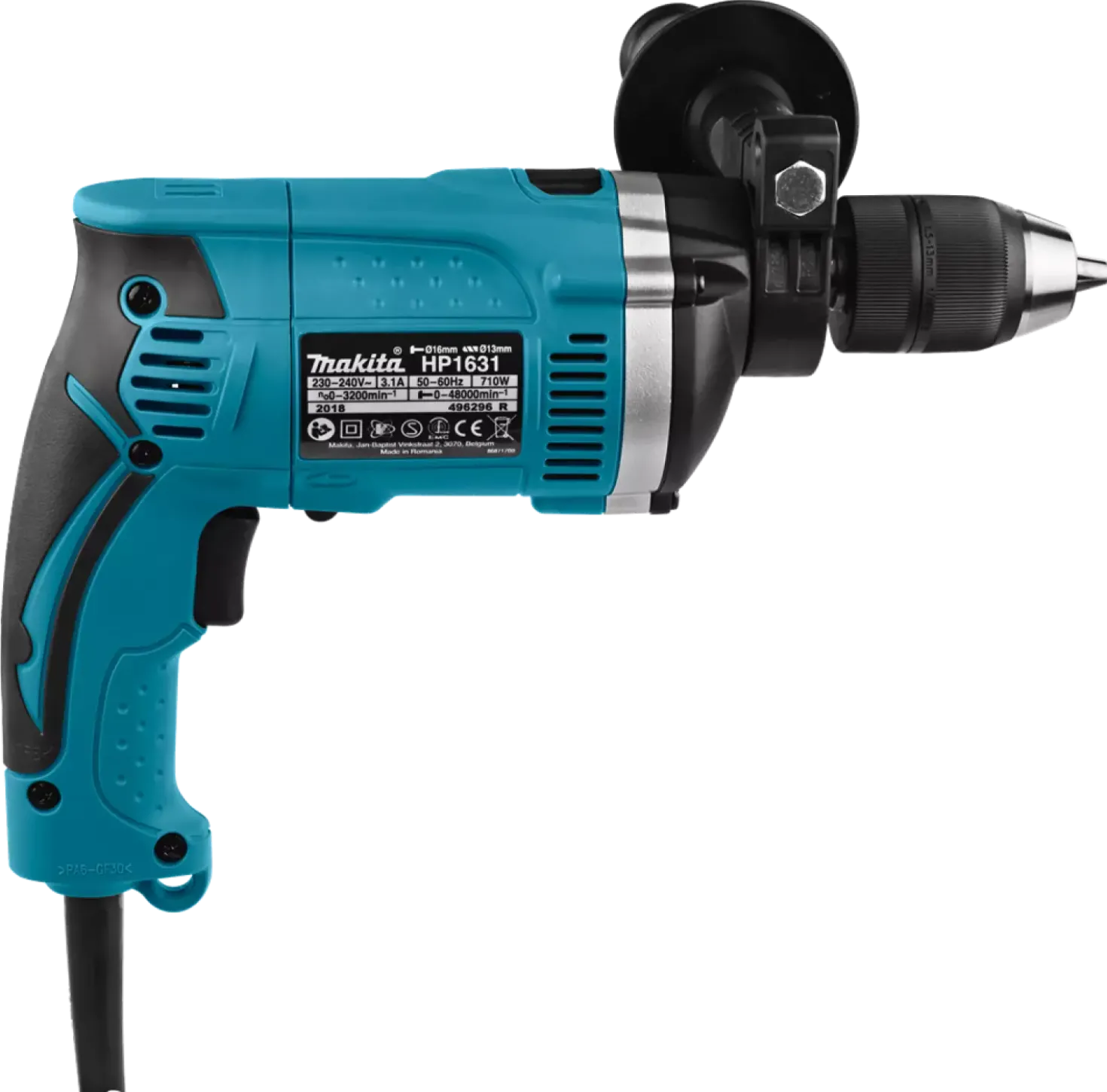 Makita HP1631K Klopboormachine in koffer - 710W