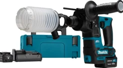 Makita HR166DSMJ 10.8V Li-Ion Accu SDS-plus boorhamer set (2x 4.0Ah accu) in Mbox- 1,1J - Koolborstelloos