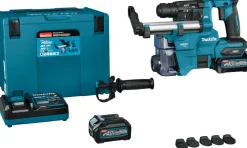 Makita HR010GD201 XGT 40V Max Li-ion accu SDS-Plus combihamer set (2x2.5Ah) in Mbox