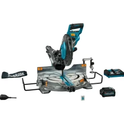 Makita LS004GM102 40V Max Li-Ion accu radiaal afkortzaag (1x 4,0Ah) incl. AWS zender - 260mm