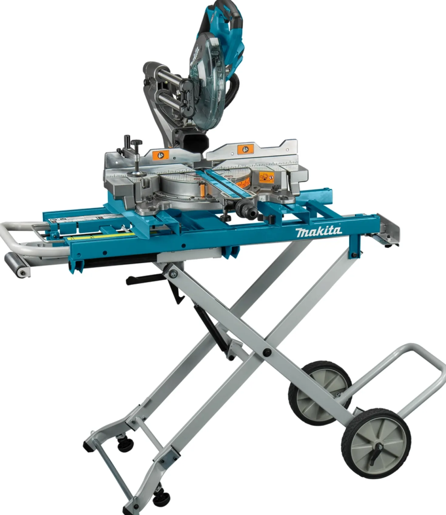 Makita LS002GZNL1 XGT 40 V Max Li-Ion Radiaal afkortzaag 216mm body - met AWS zender en onderstel
