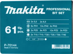 Makita P-70144 61-delige Schroefbitset