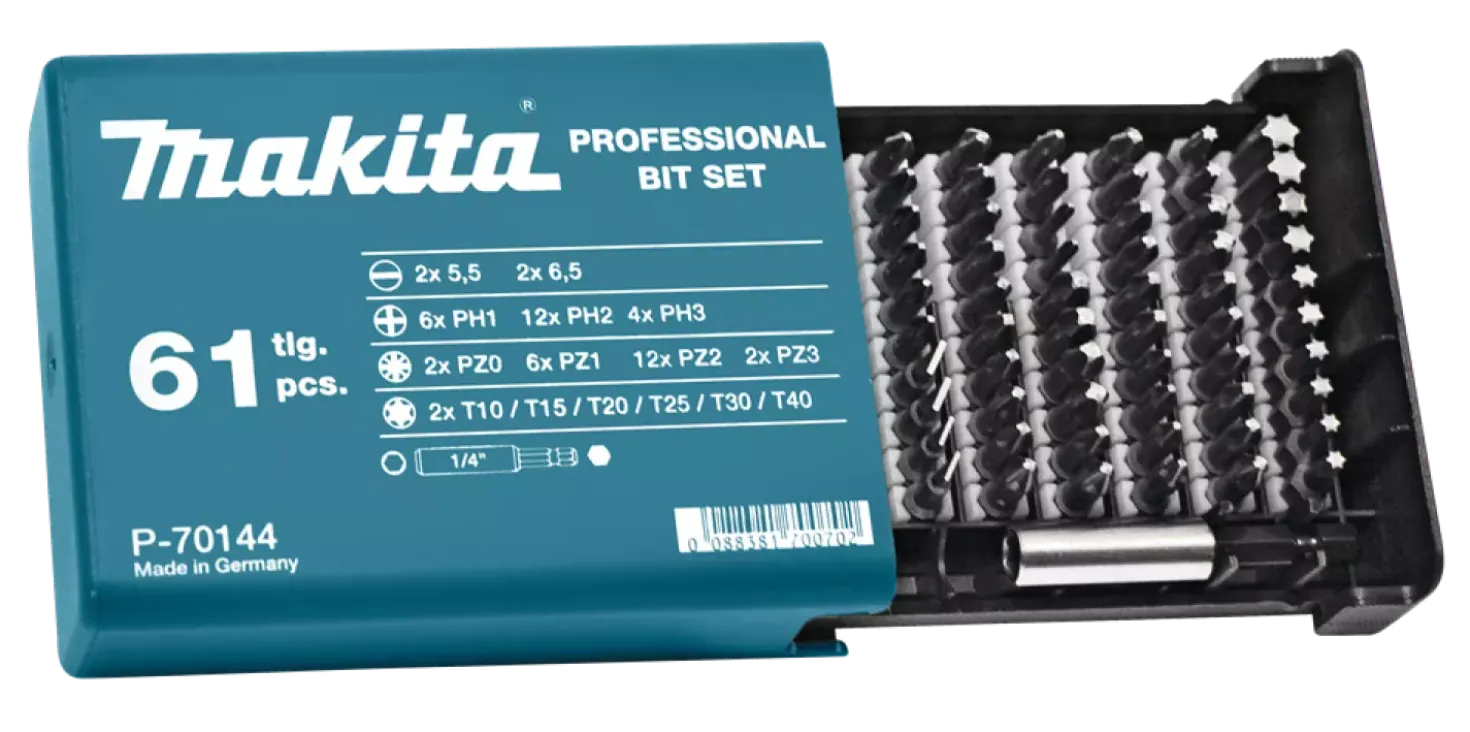Makita P-70144 61-delige Schroefbitset