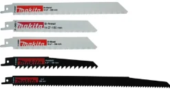 Makita P-83945 5 delig Reciprozaagbladen set - RVS/Metaal/Hout