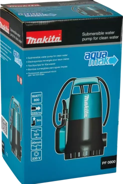 Makita PF0800 Dompelpomp voor zuiver water - 800W - 9m - 13200 l/uur