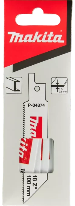 Makita P-04874 Reciprozaagblad - 100 x 1,4mm - RVS/Metaal (5st)