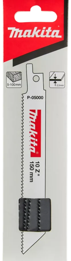 Makita P-05000 Reciprozaagblad - 150 x 2,5mm - Hout (5st)