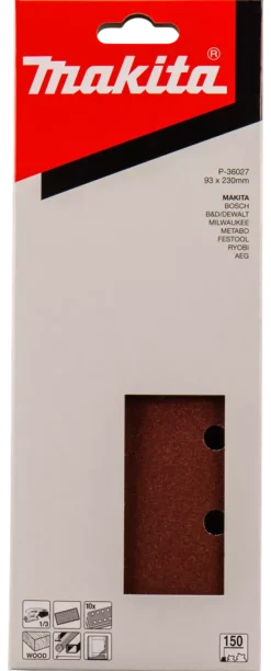 Makita Red Vlak Schuurvel - 93 x 230mm - 10st