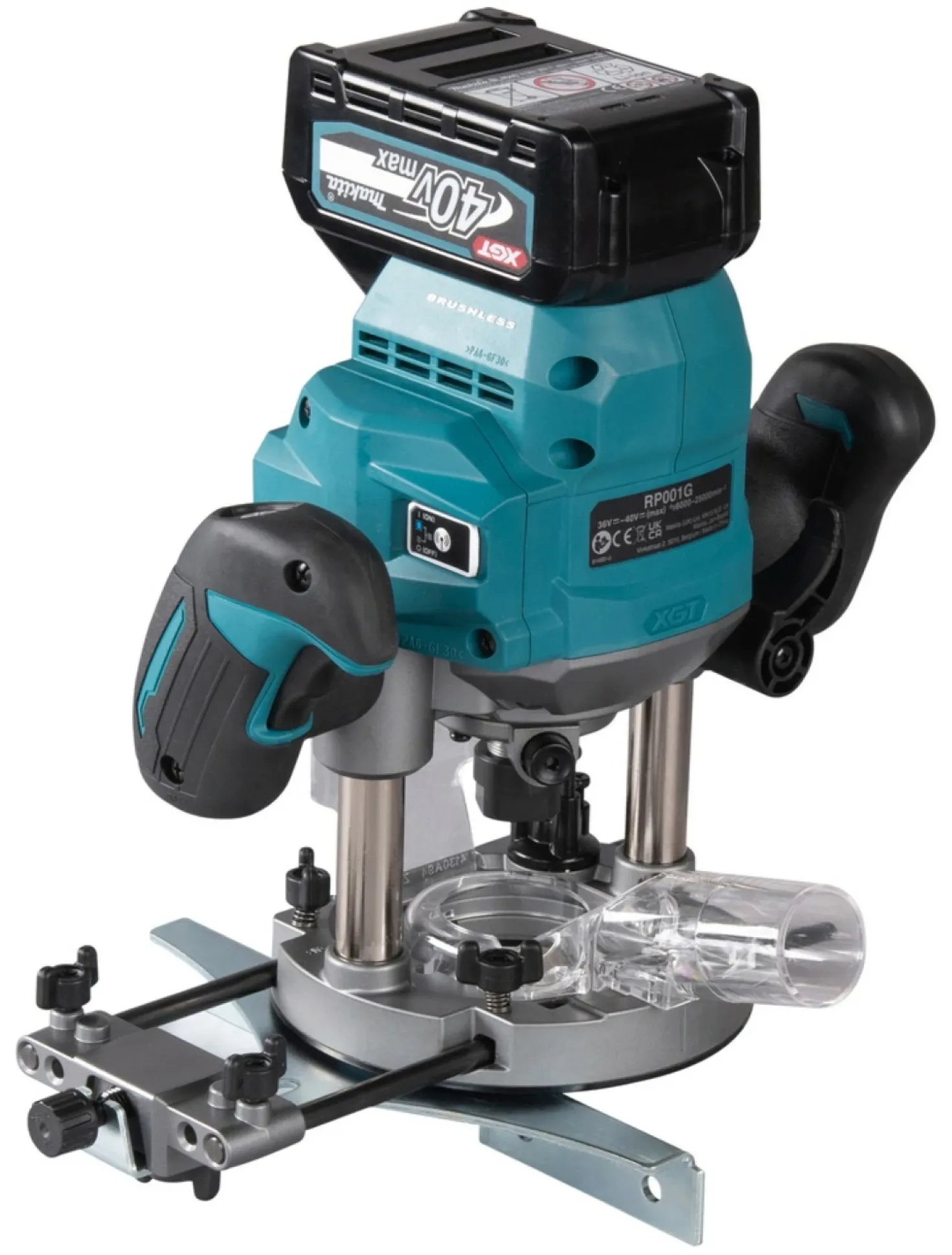Makita RP001GZ02 XGT 40V Max Bovenfrees body in Mbox - 1900W - 12mm