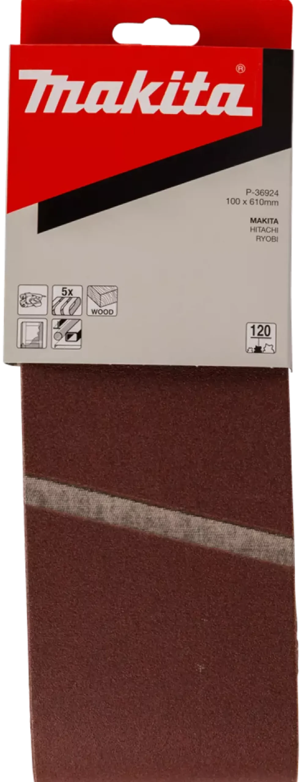 Makita Schuurband Red - 100 x 610mm - 5st