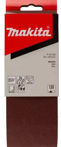 Makita Schuurband Red - 76 x 457mm - 5st