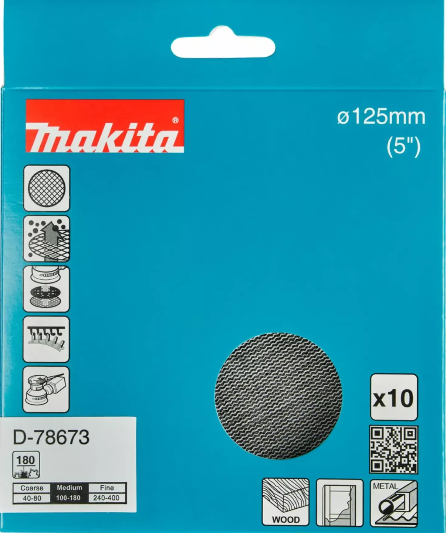 Makita Schuurnet - 125mm - 10st
