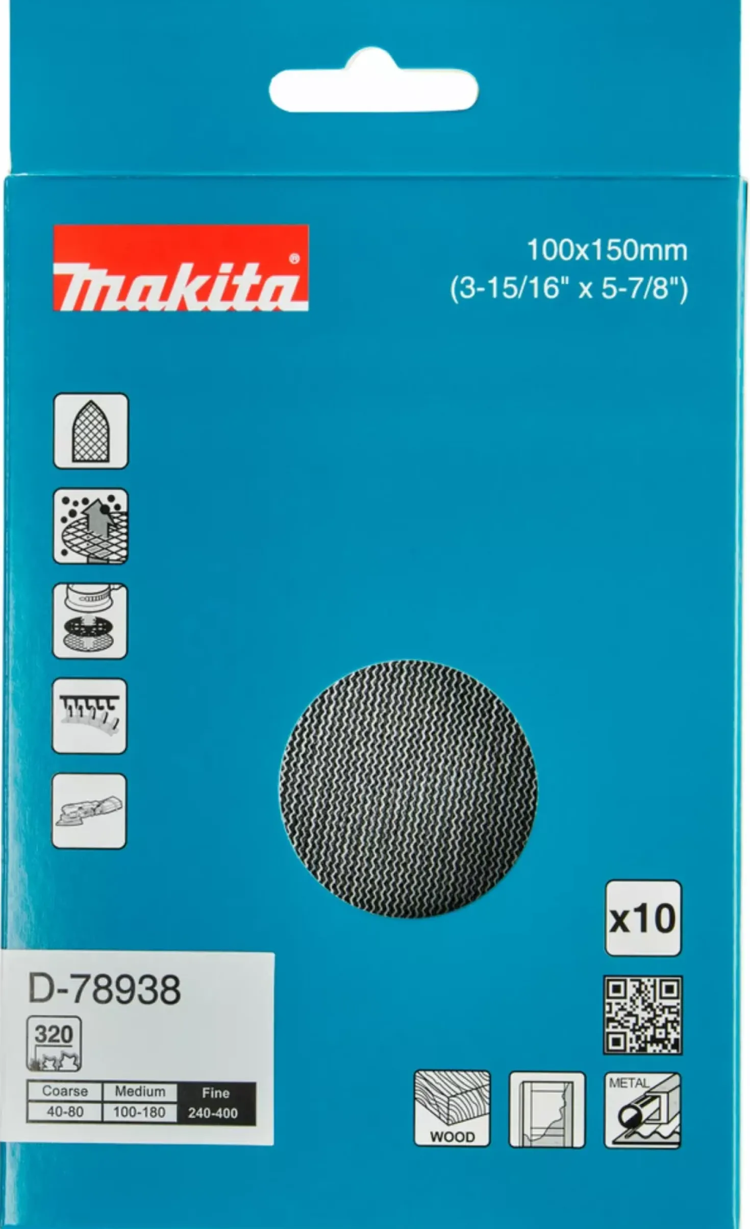 Makita Schuurnet - 100 x 150mm - 10st
