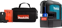 Makita SK105DZ 10,8V Li-Ion accu kruislijnlaser body in tas - zelfnivellerend - rood - 25m