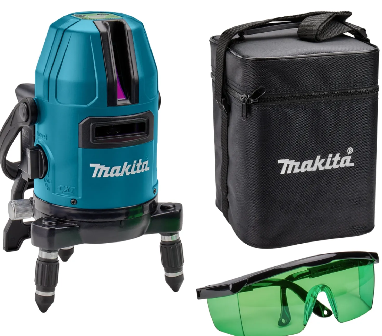 Makita SK10GDZ 12V Max Li-ion Accu Kruislijnlaser body in tas - groen
