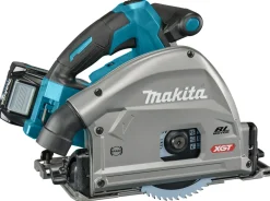 Makita SP001GM103 XGT40V Max Li-Ion accu Invalcirkelzaag (4,0Ah accu en lader) in Mbox met AWS zender + 2 geleiderails in tas - 165mm