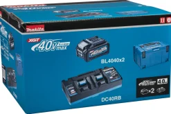 Makita 191U00-8 40V XGT Li-Ion accu starterset (2x 4.0Ah) + duolader in Mbox