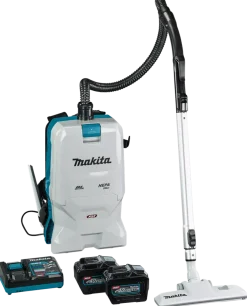 Makita VC011GL2NL1 XGT 40V Max Li-Ion Accu Rugstofzuiger Set (2x 8.0Ah) - 6L