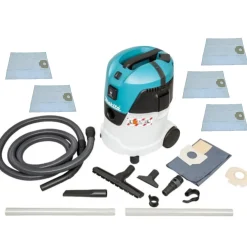 Makita VC2512L Bouwstofzuiger - 1000W - L-klasse - 21L - incl. 5st Nilfisk Stofzak synthetisch