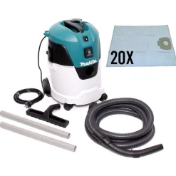 Makita VC2512L SET Bouwstofzuiger - 1000W - L-klasse - 21L - incl. 20 stofzakken