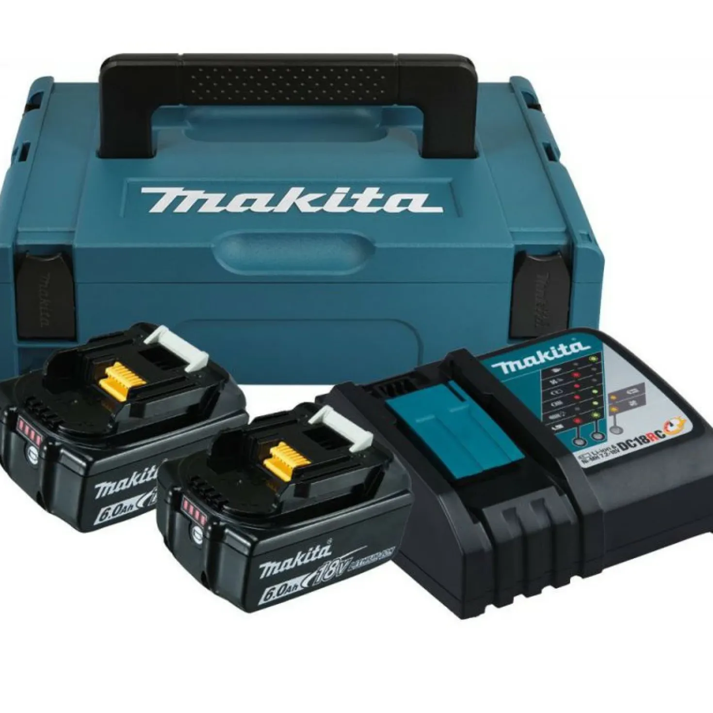 Makita 198116-4 18V Li-Ion accu starterset (2x 6,0Ah) in Mbox