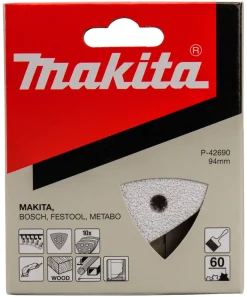 Makita White Delta Schuurvel - 94 x 94 x 94mm - 10st