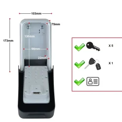Master Lock 5426EURD Select Access Groepsvergrendelingskast voor sleutels - Extra groot