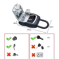 Master Lock 5400EURD Sleutelkluis met beugel - Inbraakwerend