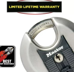 Master Lock M40EURDCC Excell - Discusslot RVS - 7 cm - Grijs