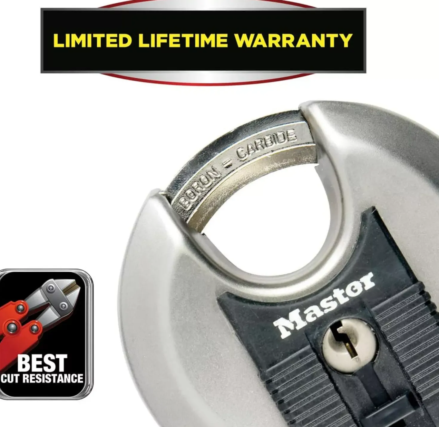 Master Lock M40EURDCC Excell - Discusslot RVS - 7 cm - Grijs