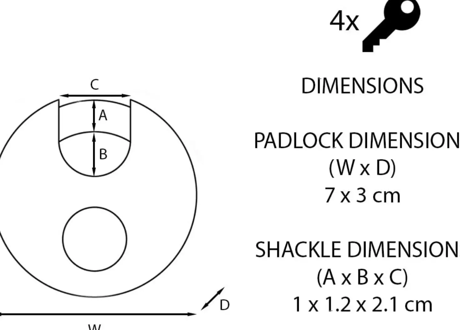 Master Lock M40EURDCC Excell - Discusslot RVS - 7 cm - Grijs