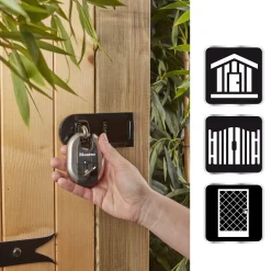 Master Lock M187EURD Hangslot Excell - RVS titanium versterkt - 60mm breed - Sleutels