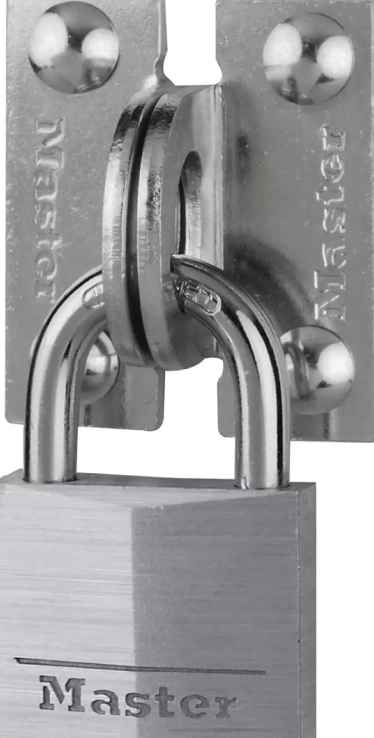 Master Lock 914060REURD Set aluminium hangslot 40mm en 2 hangslotogen
