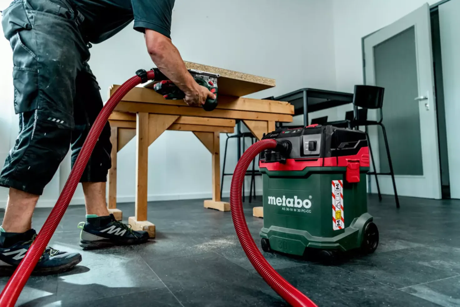 Metabo AS 36-18 H 30 PC-CC 18V Li-ion accu bouwstofzuiger incl. cordless control - H-klasse - 30L