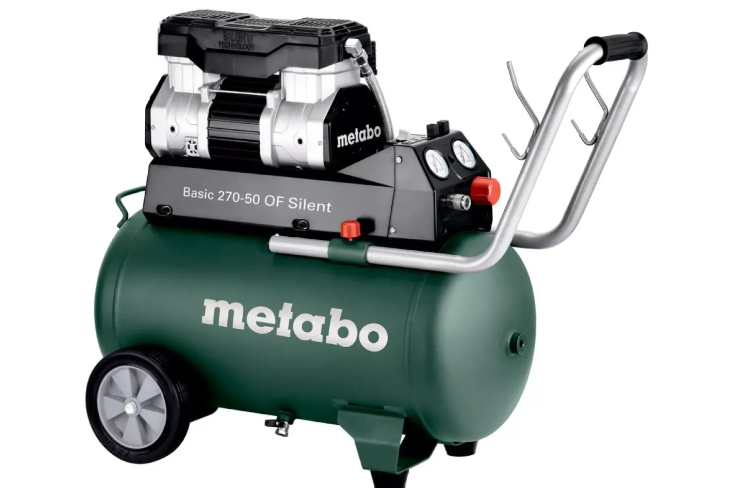 Metabo Basic 270-50 OF Silent compressor - 1500W - 10 Bar - 50L - 130 l/min