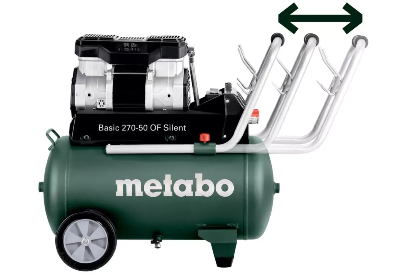 Metabo Basic 270-50 OF Silent compressor - 1500W - 10 Bar - 50L - 130 l/min