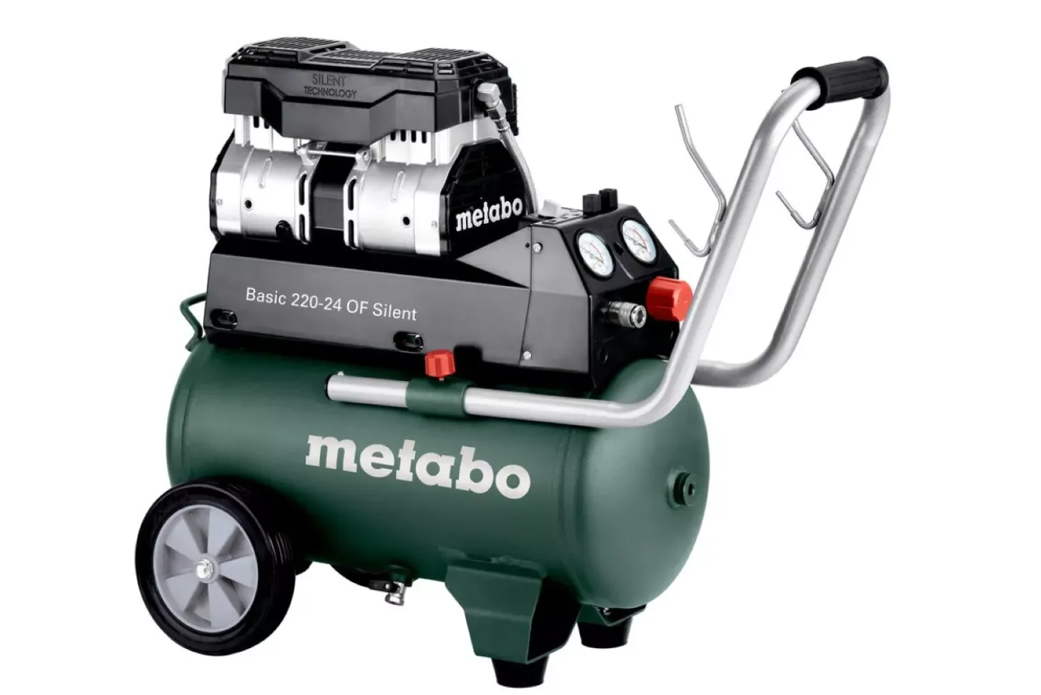 Metabo Basic 220-24 OF Silent compressor - 1100W - 8 Bar - 24L - 110 l/min