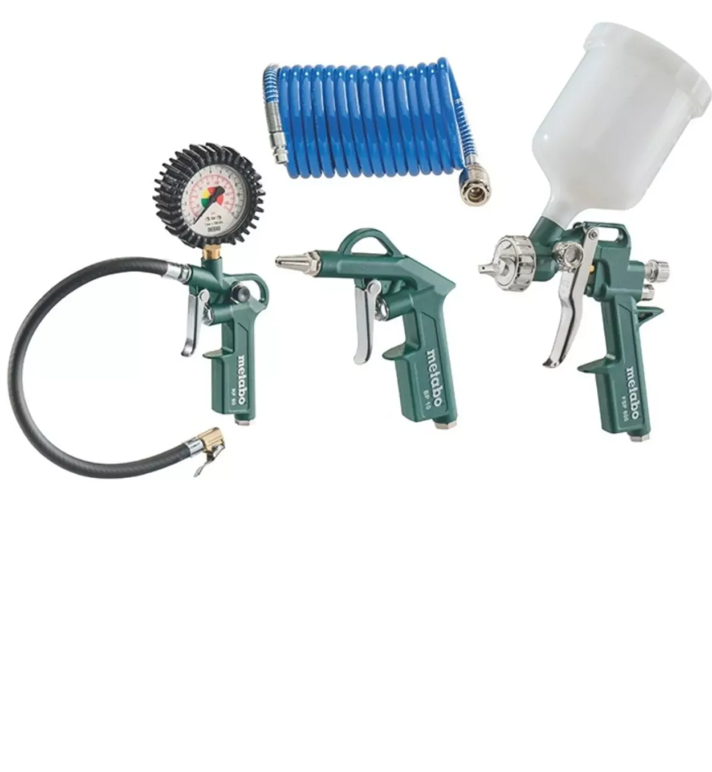Metabo Basic 250-24 W Compressor + LPZ 4 toebehorenset - 1500W - 8 bar - 24L - 95 l/min